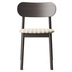 Krzesło do jadalni Decotique Elephant Dark Oak/Delikatny wzór wstążki