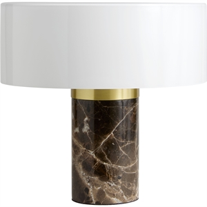 Lampa Stołowa Decotique Halo Marble Opal/ Brązowy