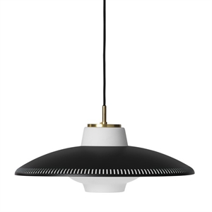 Warm Nordic Opal Shade Lampa Wisząca Czarna Noir