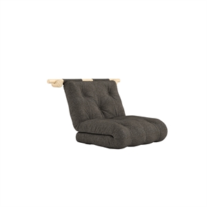 Sofa Rozkładana Karup z Materacem 75x200, Surowa/642, Łagodna Brązowa