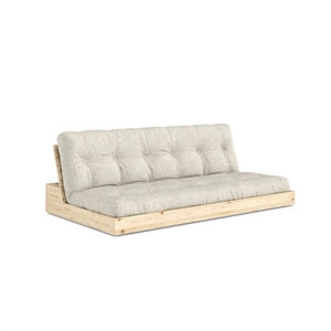 Sofa rozkładana Karup Podstawa z 5-warstwowym materacem Raw/640 Soft Chalk