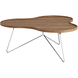 Stolik kawowy Swedese Flower Mono 114x45 Chrom/ Orzech włoski