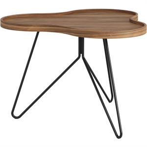 Stolik kawowy Swedese Flower Mono 66x45 Czarny/ Orzech włoski