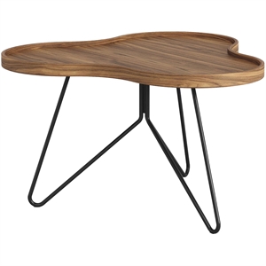 Stolik kawowy Swedese Flower Mono 66x39 Czarny/ Orzech włoski