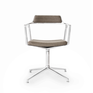 Krzesło Obrotowe Vipp 452 Ciemny Piaskowy/ Aluminiowy
