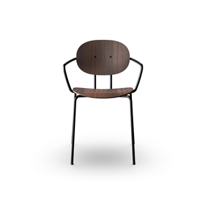 Krzesło do Jadalni Sibast Furniture Piet Hein, Czarny z Podłokietnikami , Orzech Włoski