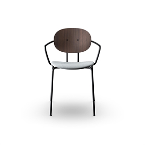 Krzesło do Jadalni Sibast Furniture Piet Hein, Czarny z Podłokietnikami, Orzech Włoski i Remix 123