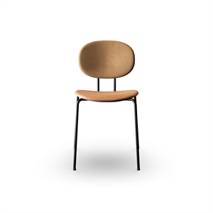 Krzesło do Jadalni Sibast Furniture Piet Hein, Czarny/koniakowa Skóra