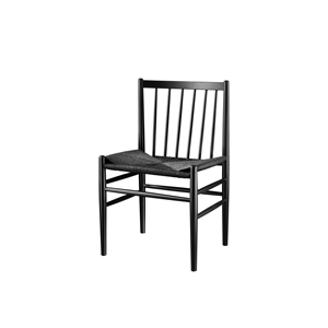 Krzesło do Jadalni FDB Furniture J80 Czarny/ Czarny Siedzisko