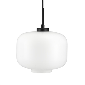 Dyberg Larsen ARP Lampa Wisząca Opal/matowa Czerń Ø25 cm