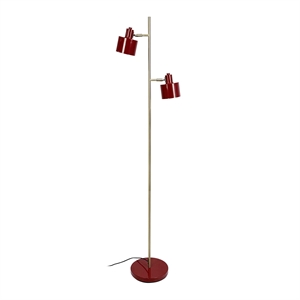 Lampa Stojąca Dyberg Larsen Ocean Dark Red/ Mosiężny