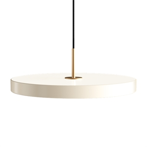 Lampa Wisząca Umage Asteria w Kolorze Perłowo- Biały z Mosiężny
