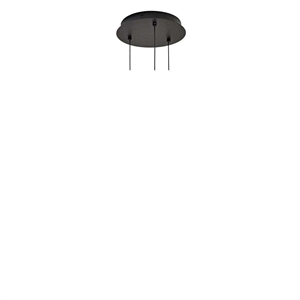Rozeta Loom Design na 3 Lampa Wisząca Valkyrie Ø25,5 Czarny