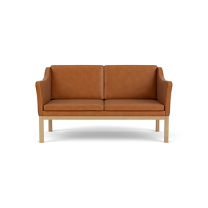 Sofa Dwuosobowa FDB Furniture L45 w Kolorze Koniakowym