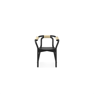 Krzesło do Jadalni Normann Copenhagen Knot Czarny/ Naturalne