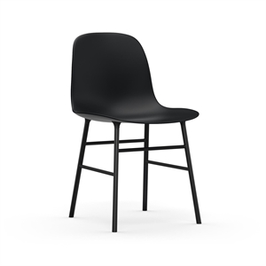 Krzesło do Jadalni Normann Copenhagen Form w Czarny/ Czarny Stali