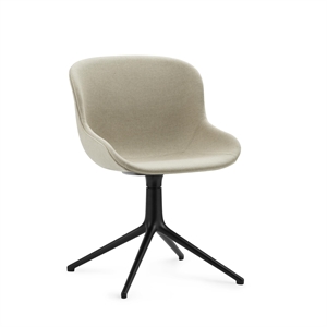 Krzesło Obrotowe Tapicerowane Normann Copenhagen Hyg, Czarny Aluminiowy/ Len Main Line MLF20