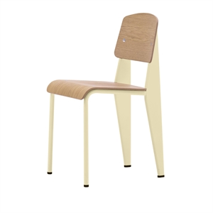 Krzesło do Jadalni Vitra Standard Prouvé Blanc Colombe/Dąb