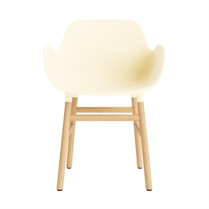 Krzesło do Jadalni Normann Copenhagen Form z Podłokietnikami Krem/dąb