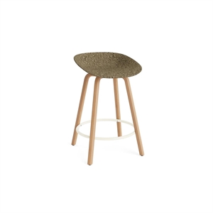 Normann Copenhagen Matowy Bar Stool 65 cm Buk/ Kremowy/Algi