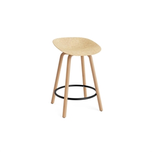 Normann Copenhagen Matowy Bar Stool 65 cm Buk/ Czarny/Konopie