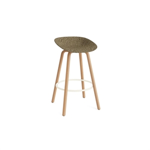 Normann Copenhagen Matowy Bar Stool 75 cm Buk/ Kremowy/Algi