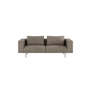 Sofa Dwuosobowa Vipp Loft Bark Umber/ Złamana Biel/Stal Nierdzewna
