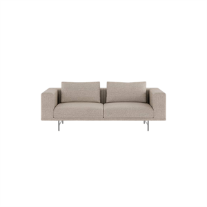 Sofa Dwuosobowa Vipp Loft Brook Beżowy/ Chestnut/Stainless Steel