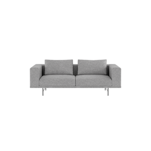Sofa Dwuosobowa Vipp Loft Brook Gray Melange/Stal Nierdzewna