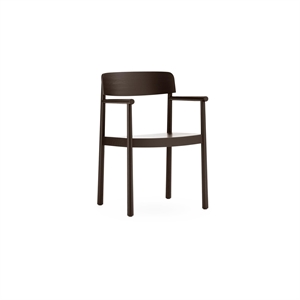 Normann Copenhagen Timb Krzesło do jadalni z podłokietnikami Brązowy