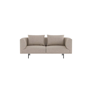 Sofa Dwuosobowa Vipp Chimney Brook Beżowy/ Chestnut/Czarny