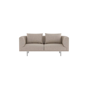Sofa Dwuosobowa Vipp Chimney Brook Beżowy/ Chestnut/Stainless Steel