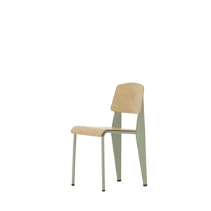 Vitra Standard Krzesło do Jadalni Prouvé Gris Vermeer/Dąb