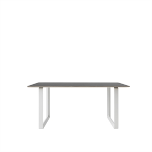 Stół do Jadalni Muuto 70/70 170x85 Czarny Linoleum/ Biały