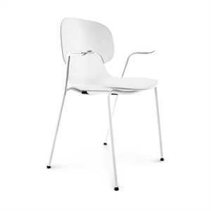 Krzesło do Jadalni Eva Solo Combo z Podłokietnikiem, Biały