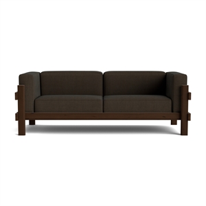 Sofa 3-osobowa Normann Copenhagen Kube Dark Brown/Remix 356