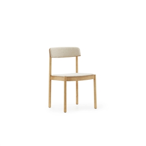 Krzesło do jadalni Normann Copenhagen Timb tapicerowane jasnobrązowe/Hallingdal 220