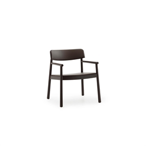 Fotel tapicerowany Normann Copenhagen Timb w kolorze Brązowy/czekoladowym