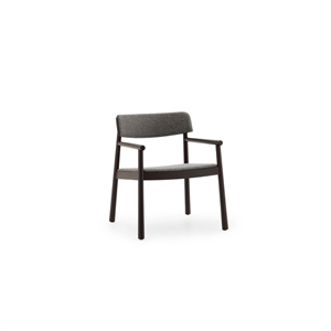 Fotel Normann Copenhagen Timb Tapicerowany Brązowy/Hallingdal 368
