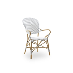 Sika-Design Isabell Zewnętrzne Krzesło Kawiarniane z Podłokietnikiem w Kolorze Migdałowym