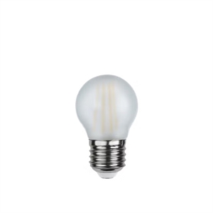 Żarówka LED E27 Globen Lighting 4W z Żarnikiem w Kształcie Globe , Oszroniony