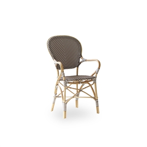 Sika-Design Isabell Cafe Krzesło z Podłokietnikami w Kolorze Ciemnoszarym