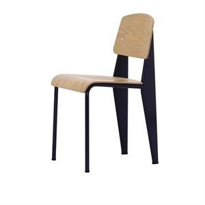 Krzesło do Jadalni Vitra Standard Prouvé Bleu Marcoule/Dąb