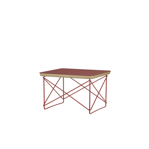 Stolik nocny/boczny Vitra LTR, ciemna cegła/Eames Classic Red