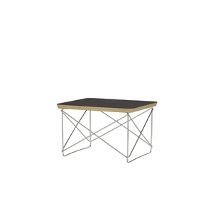 Stolik nocny/boczny Vitra LTR, Czarny laminat/stal nierdzewna