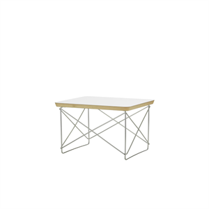 Stolik nocny/boczny Vitra LTR, Biały laminat/stal nierdzewna