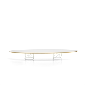 Stolik Kawowy Vitra Elliptical ETR, Biały , Laminat