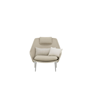 Fotel Vitra Slow Flocca 0650/ Beżowy 02/ Chrom