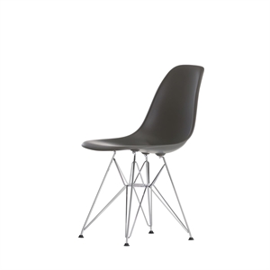 Plastikowe Krzesło do Jadalni Vitra Eames DSR Głęboka Czarny/ Chrom