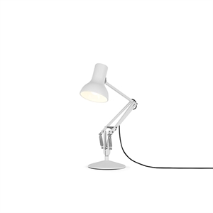 Anglepoise Type 75 Mini Lampa Stołowa Alpejska Biel